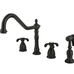 Clearance French Country Double Handle Widespread Kitchen Faucet Widespread Kitchen Faucets