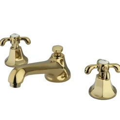 Hot French Country Classic Two Handle 8" to 16" Widespread Lavatory Faucet with Brass Pop-up 8" Widespread