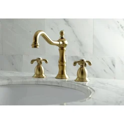 Hot French Country 3-Hole 8-Inch Widespread Bathroom Faucet 8