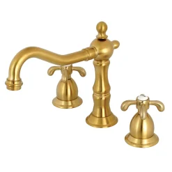 Hot French Country 3-Hole 8-Inch Widespread Bathroom Faucet 8