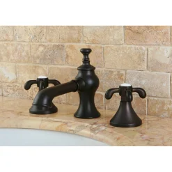 Online French Country 8-Inch Widespread 3-Hole Bathroom Faucet 8