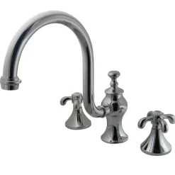 Outlet French Country Roman Tub Filler with High Rise Spout Tub Faucets