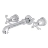 Outlet French Country 2-Handle Wall Mount Roman Tub Faucet Tub Faucets