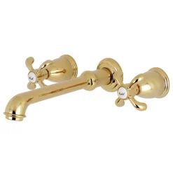Outlet French Country 2-Handle Wall Mount Roman Tub Faucet Tub Faucets
