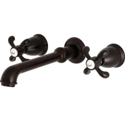 Outlet French Country 2-Handle Wall Mount Roman Tub Faucet Tub Faucets