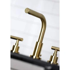 New FSC895XCML-P Manhattan Widespread Bathroom Faucet with Brass Pop-Up 8" Widespread