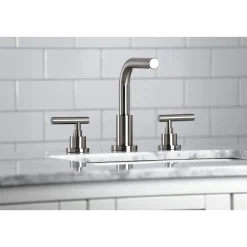 New FSC895XCML-P Manhattan Widespread Bathroom Faucet with Brass Pop-Up 8