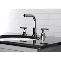 New FSC895XCML-P Manhattan Widespread Bathroom Faucet with Brass Pop-Up 8