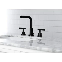 New FSC895XCML-P Manhattan Widespread Bathroom Faucet with Brass Pop-Up 8