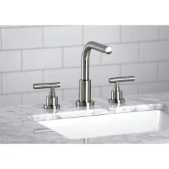 New FSC895XCML-P Manhattan Widespread Bathroom Faucet with Brass Pop-Up 8
