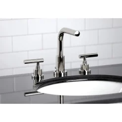 New FSC895XCML-P Manhattan Widespread Bathroom Faucet with Brass Pop-Up 8