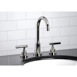 Outlet FSC892XCML-P Manhattan Widespread Bathroom Faucet with Brass Pop-Up 8