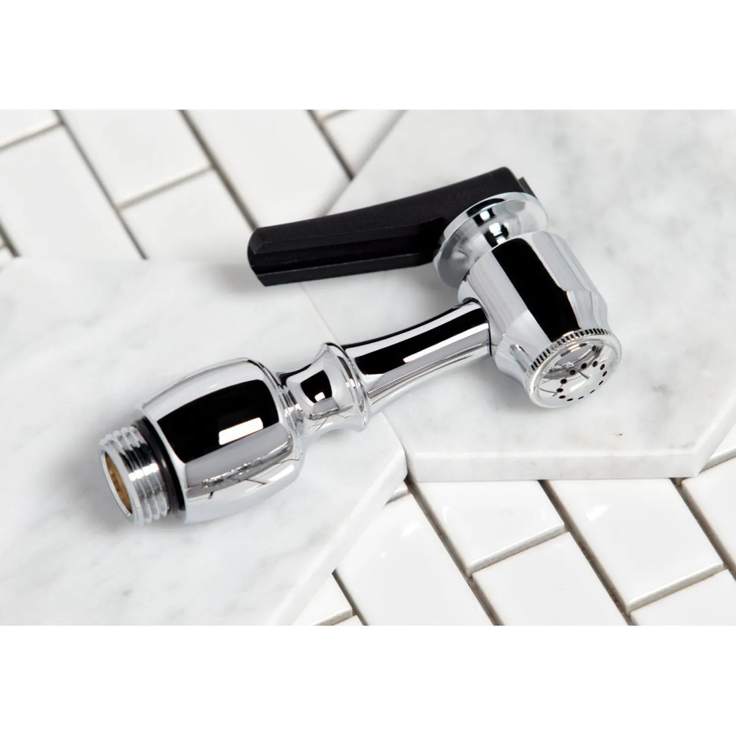 Discount Georgian 8" Centerset Kitchen Faucet with Brass Sprayer Faucets With Side Spray