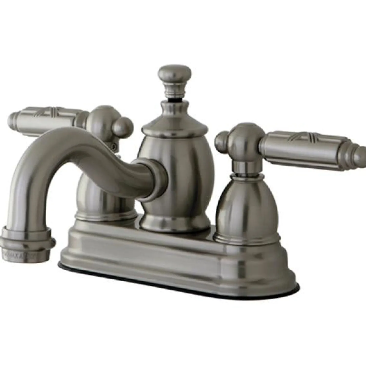 Sale Georgian 4" Centerset Lavatory Faucet with Metal Lever Handle and Heritage Spout 4" Center Set