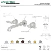 Discount Georgian Two-Handle Wall Mount Bathroom Faucet Wall Mount