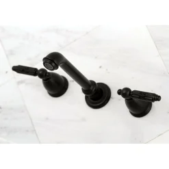 Discount Georgian Two-Handle Wall Mount Bathroom Faucet Wall Mount