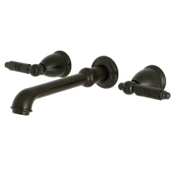 Discount Georgian Two-Handle Wall Mount Bathroom Faucet Wall Mount
