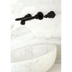 Discount Georgian Two-Handle Wall Mount Bathroom Faucet Wall Mount