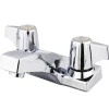 Clearance GKB100LP Water Saving Columbia Centerset Lavatory Faucet with Canopy Handles in Chrome 4" Center Set