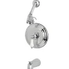 Hot GKB3631PL Water Saving Restoration Tub and Shower Faucet Chrome with Porcelain Lever Handles Tub & Shower Sets