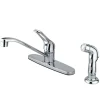 Best GKB562SP Water Saving Wyndham Centerset Kitchen Faucet with Single Loop Handle and Side Sprayer in Chrome Faucets With Side Spray