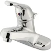 Online GKB511 Water Saving Wyndham Centerset Lavatory Faucet with Single Loop Handle and ABS Pop-up in Chrome 4" Center Set