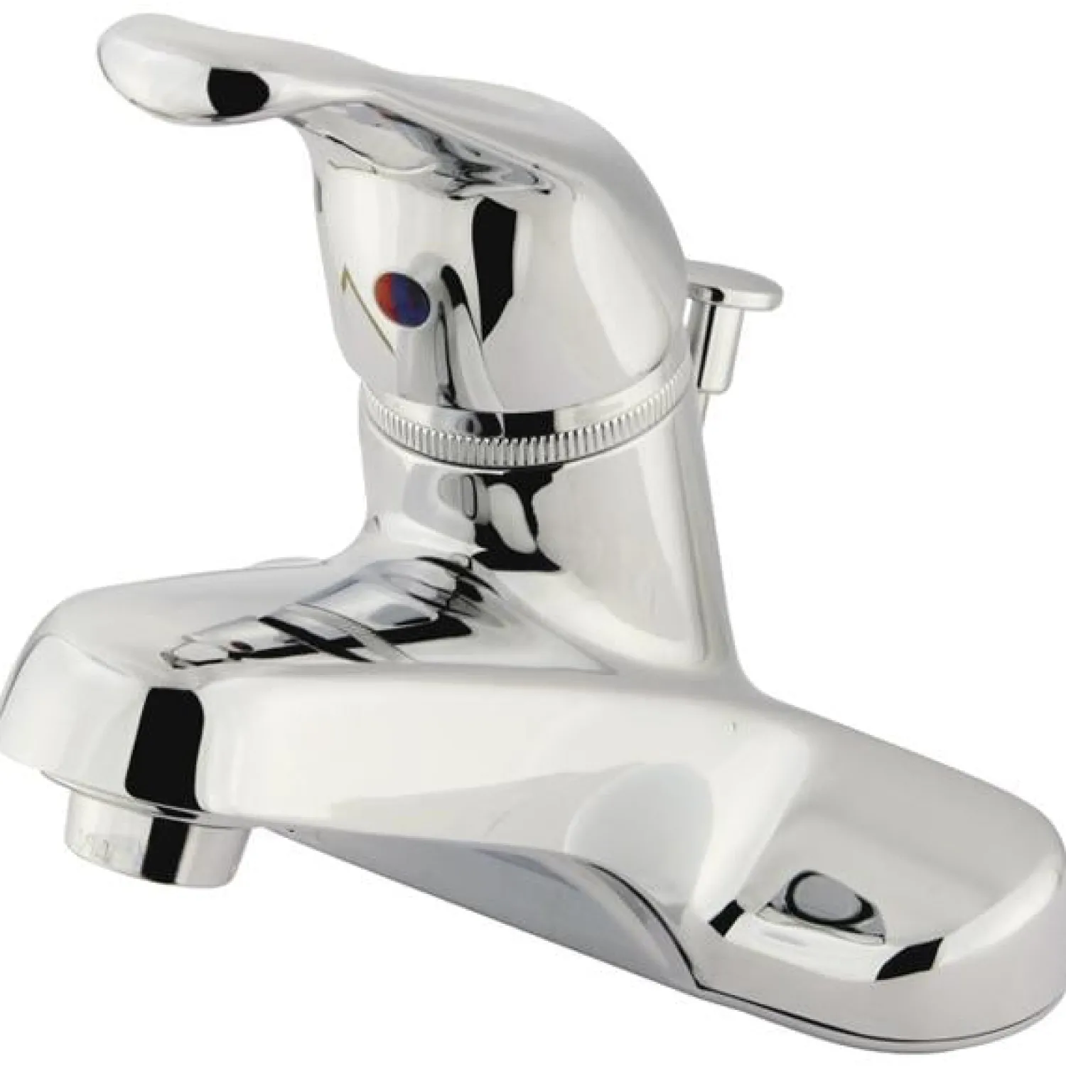 Online GKB511 Water Saving Wyndham Centerset Lavatory Faucet with Single Loop Handle and ABS Pop-up in Chrome 4" Center Set