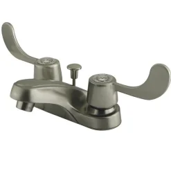 Outlet GKB181 Water Saving Vista Centerset Lavatory Faucet with Blade Handles and ABS Pop Up 4" Center Set