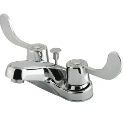 Outlet GKB181 Water Saving Vista Centerset Lavatory Faucet with Blade Handles and ABS Pop Up 4" Center Set