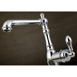 New Gourmetier American Classic Single-Handle Kitchen Faucet with Brass Sprayer Faucets With Side Spray