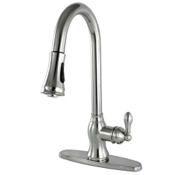 Best Gourmetier American Classic Single-Handle Pull-Down Sprayer Kitchen Faucet Single Hole