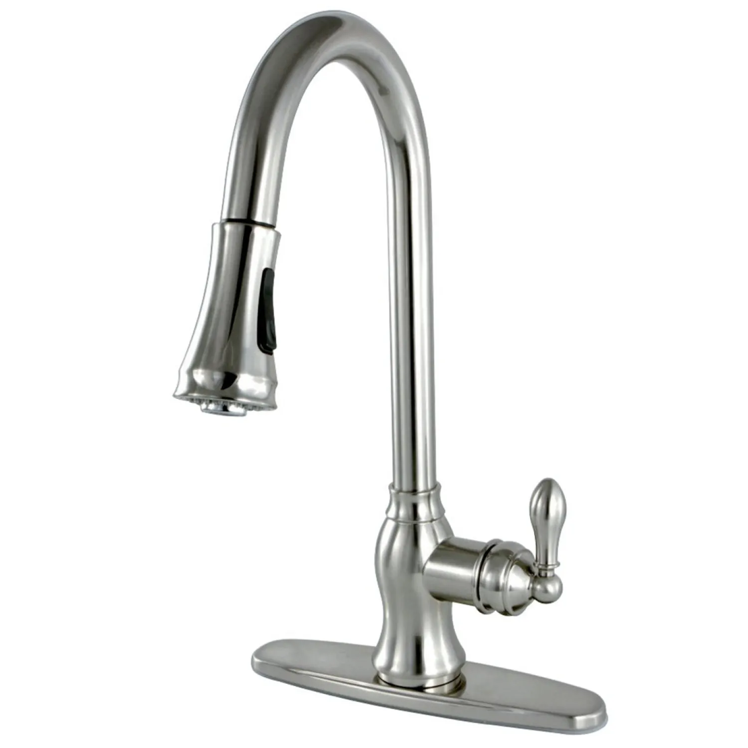 Best Gourmetier American Classic Single-Handle Pull-Down Sprayer Kitchen Faucet Single Hole
