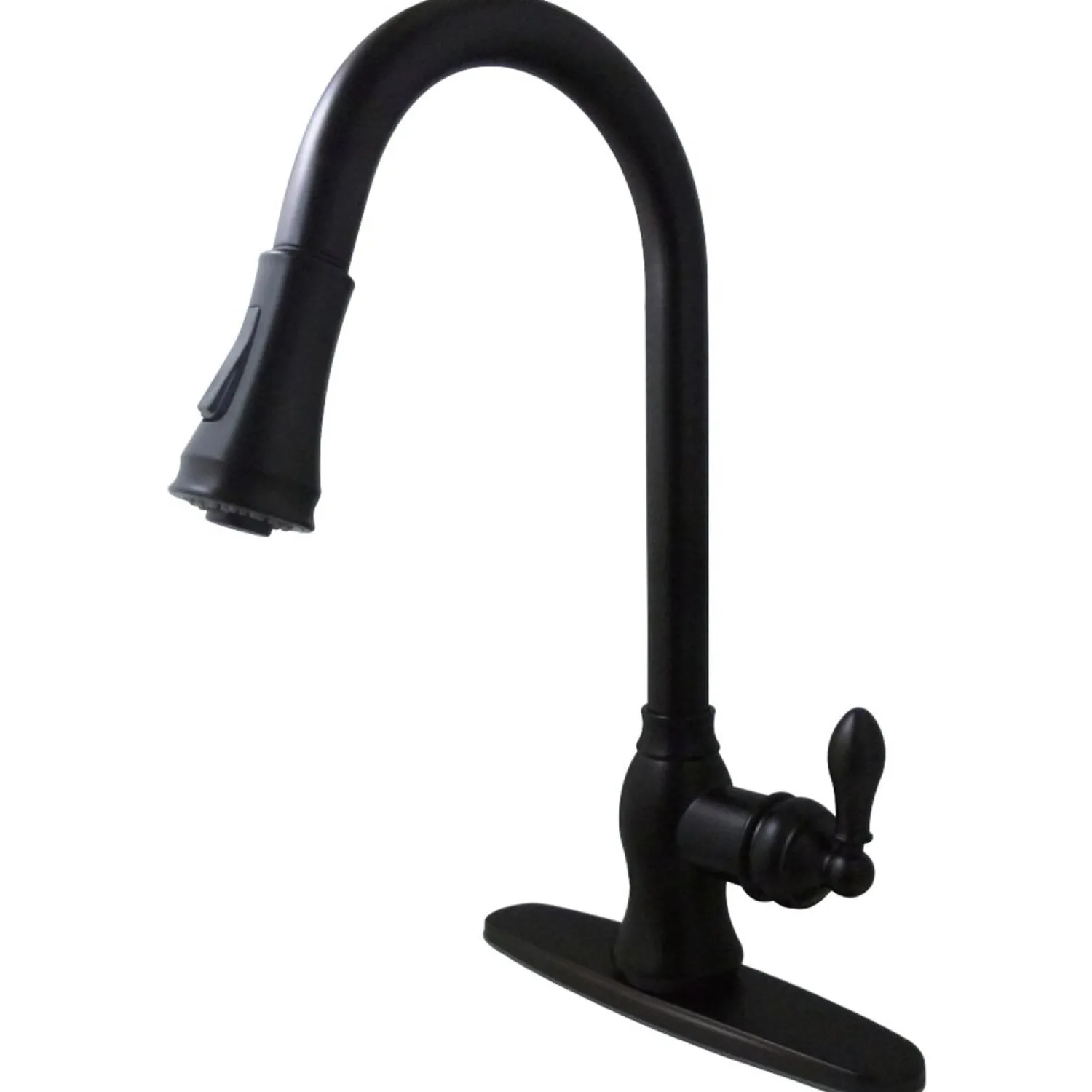 Best Gourmetier American Classic Single-Handle Pull-Down Sprayer Kitchen Faucet Single Hole