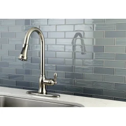 Best Gourmetier American Classic Single-Handle Pull-Down Sprayer Kitchen Faucet Single Hole