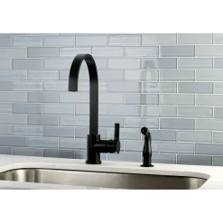 New Gourmetier Continental Single-Handle Kitchen Faucet with Side Sprayer Faucets With Side Spray