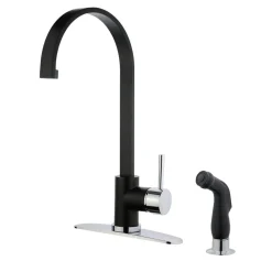 Clearance Gourmetier Concord Single-Handle Kitchen Faucet with Side Sprayer Faucets With Side Spray