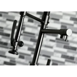 Sale Gourmetier Continental Single Hole Single-Handle Pre-Rinse Kitchen Faucet Single Hole