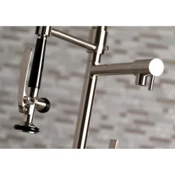 Sale Gourmetier Continental Single Hole Single-Handle Pre-Rinse Kitchen Faucet Single Hole