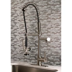 Sale Gourmetier Continental Single Hole Single-Handle Pre-Rinse Kitchen Faucet Single Hole