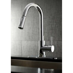 Sale Gourmetier Concord Single-Handle Kitchen Faucet with Pull-Down Sprayer Single Hole