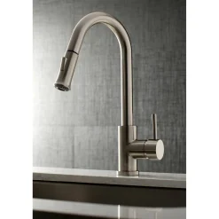 Sale Gourmetier Concord Single-Handle Kitchen Faucet with Pull-Down Sprayer Single Hole