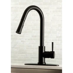 Sale Gourmetier Concord Single-Handle Kitchen Faucet with Pull-Down Sprayer Single Hole