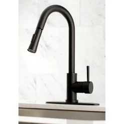 Sale Gourmetier Concord Single-Handle Kitchen Faucet with Pull-Down Sprayer Single Hole