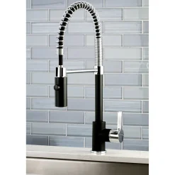 Gourmetier Continental Single-Hole Single-Handle Pre-Rinse Kitchen Faucet Single Hole|Commercial Style Faucets