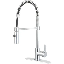 Gourmetier Continental Single-Hole Single-Handle Pre-Rinse Kitchen Faucet Single Hole|Commercial Style Faucets