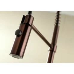 Gourmetier Continental Single-Hole Single-Handle Pre-Rinse Kitchen Faucet Single Hole|Commercial Style Faucets