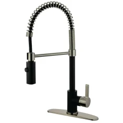 Gourmetier Continental Single-Hole Single-Handle Pre-Rinse Kitchen Faucet Single Hole|Commercial Style Faucets
