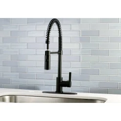 Gourmetier Continental Single-Hole Single-Handle Pre-Rinse Kitchen Faucet Single Hole|Commercial Style Faucets