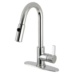 Best Gourmetier Continental Single-Handle Single-Hole Pull-Down Kitchen Faucet Single Hole