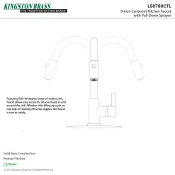Best Gourmetier Continental Single-Handle Single-Hole Pull-Down Kitchen Faucet Single Hole